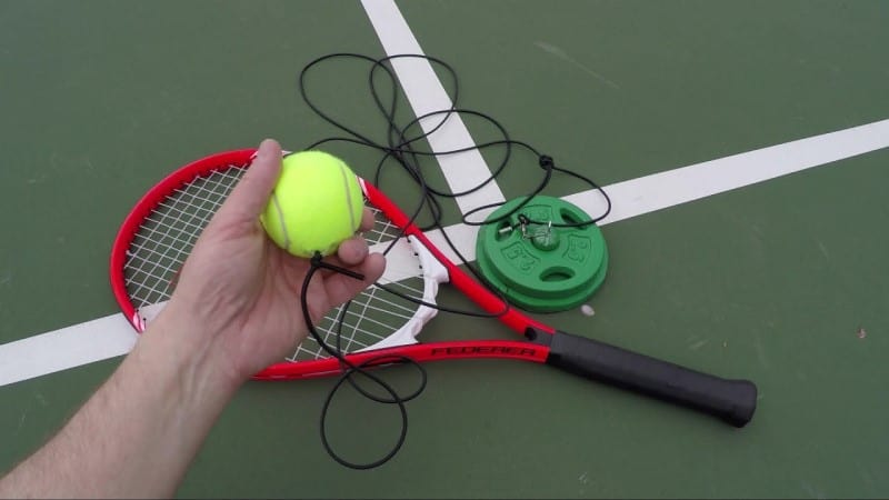 Tennis Training Equipment Rebound Ball for Solo Tennis Trainer Tennis Practice Allnice 5 PackTennis Balls for Training Rebound Tennis Ball with String 